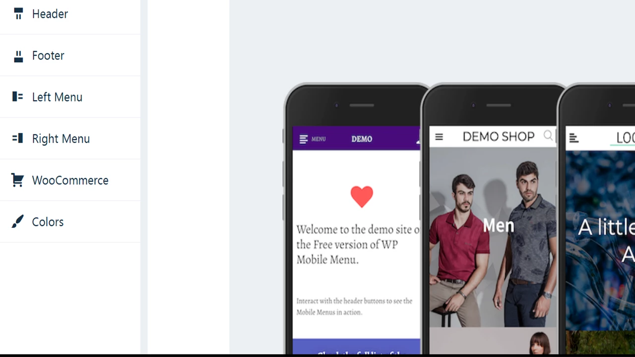 Mot « DEMO » sur le menu mobile : clarification technique pour nos visiteurs